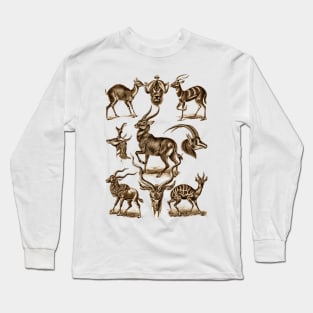 Ernst Haeckel Antilopina Antelope Long Sleeve T-Shirt